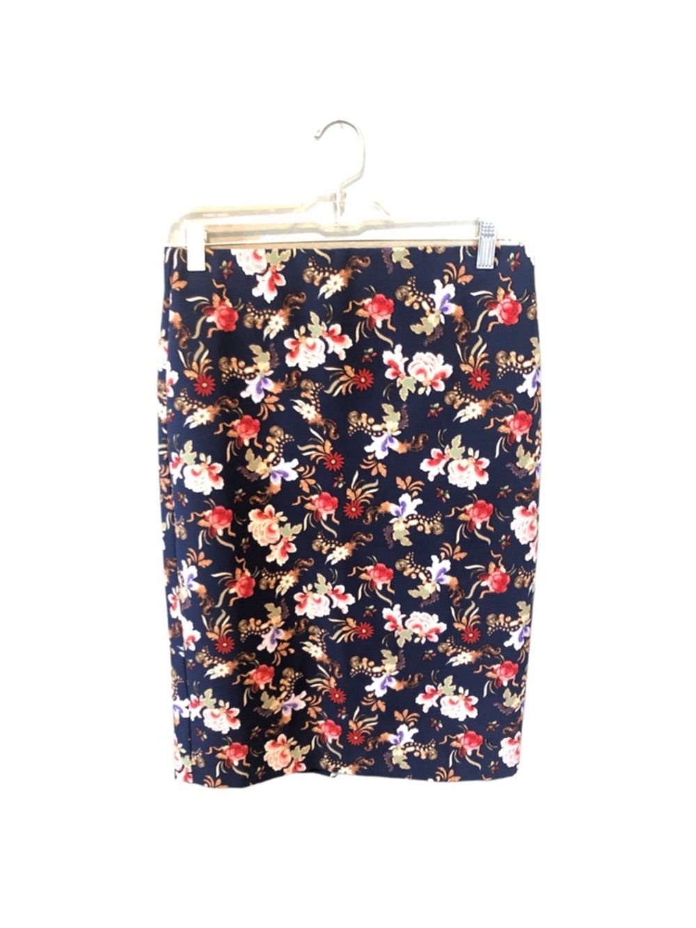 Philosophy Navy Floral Pencil Skirt Size 4